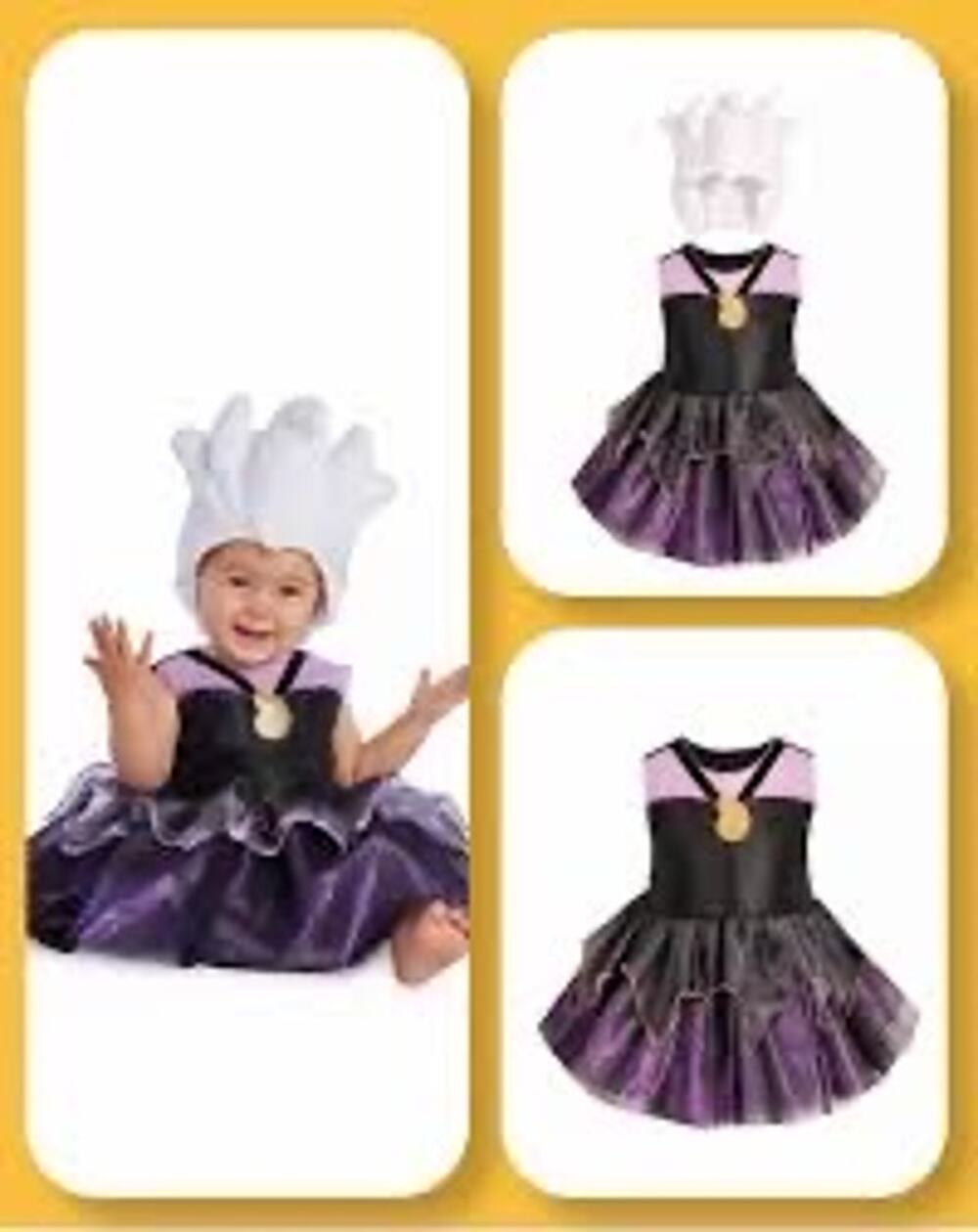 NWT Disney Parks Little Mermaid Ursula Villain Halloween Baby Costume 18-24 M